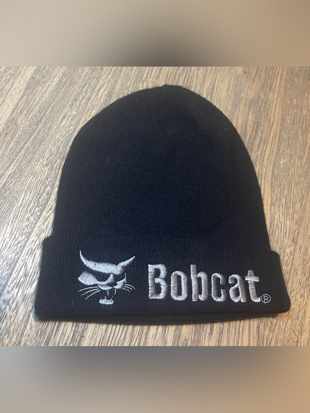 Bobcat Black Beanie Hat - Bobcat Logo Knit Cap